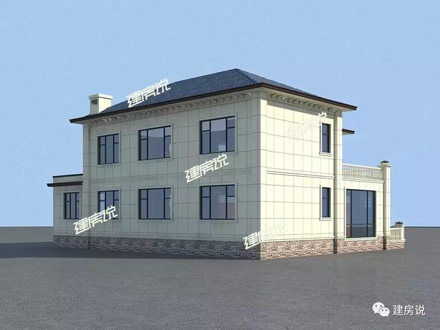 二層別墅設(shè)計(jì)圖，30萬(wàn)建造，驚艷全村，分分鐘碾壓商品房