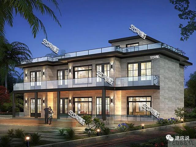 帶堂屋+大露臺的2層別墅設(shè)計圖，建棟人人羨慕又夸贊