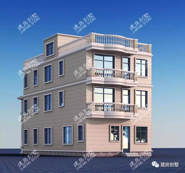 小面寬的鄉(xiāng)村自建房設(shè)計圖，第一棟平屋頂也很美，第二棟建起來30多萬