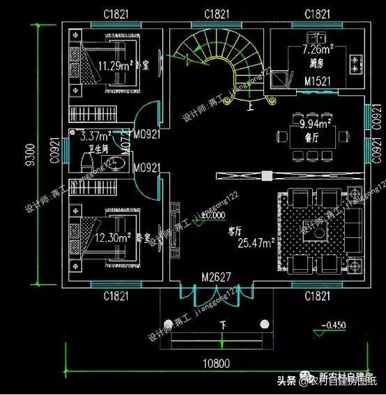 7款農(nóng)村二層別墅設(shè)計(jì)圖，每款都有大露臺(tái)，第4款讓人移不開眼睛