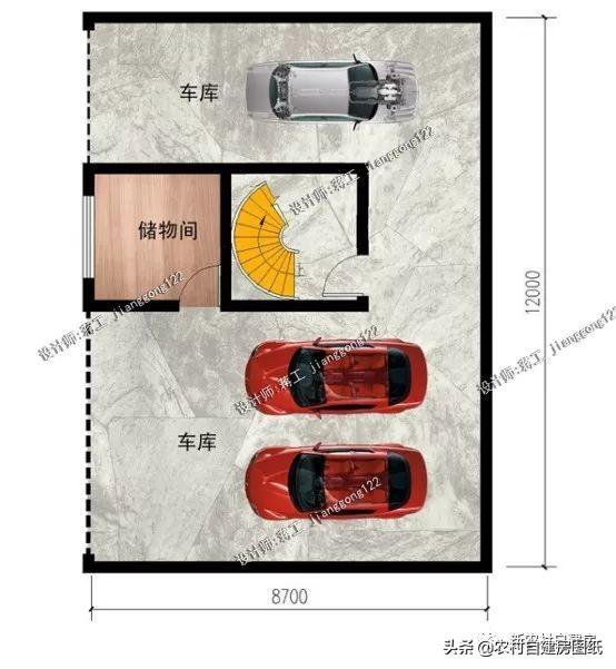 3款帶地下室農村別墅設計圖，第1款人人建得起，第3一看就是有身份的人