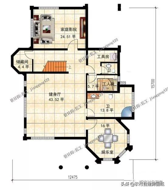 3款帶地下室農村別墅設計圖，第1款人人建得起，第3一看就是有身份的人