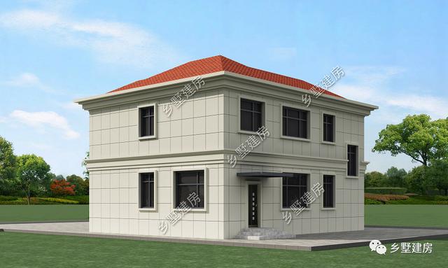 農村朋友最喜歡的小二層別墅設計圖，不挑宅基地，施工簡單超級好！