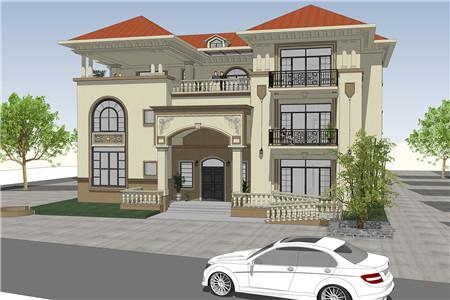 農村三層歐式別墅設計圖，不僅看起來很氣派，住著也寬敞、舒服