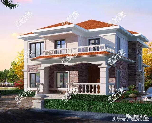 3款面寬12米的二層別墅設(shè)計(jì)圖，戶型中的佼佼者，建了不后悔