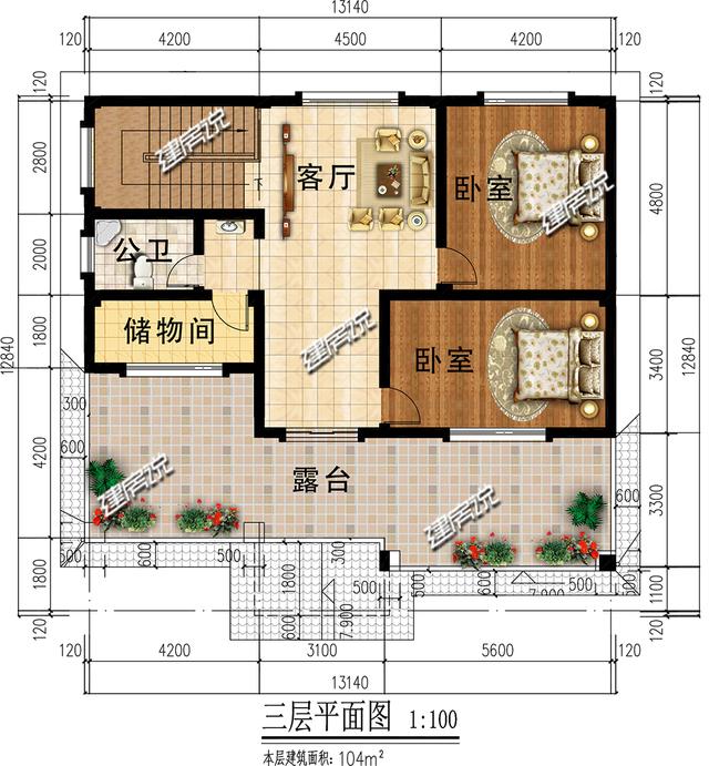 這棟三層歐式別墅設(shè)計圖深受農(nóng)村歡迎，蓋好了人人羨慕不已