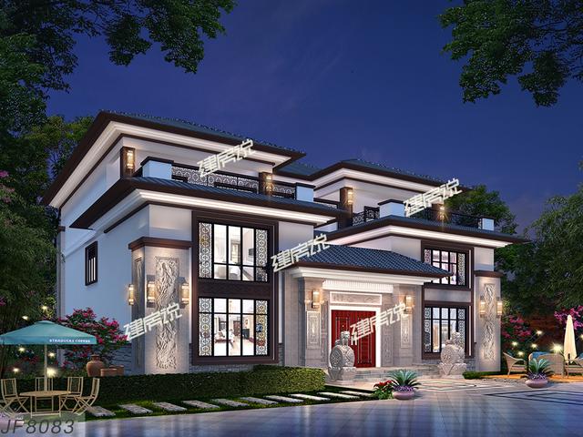 這個中國最美四合院別墅設計圖，別墅豪宅之氣爆棚，外觀裝飾恢宏大氣，占地方正