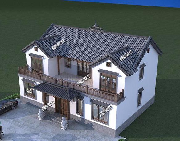 現在許多人建房，都偏愛中式風格，四合院別墅才是中國最美的房子，這樣設計，美呆了