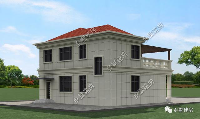 農村簡歐風小別墅設計圖，造價只要24萬，越看越喜歡，難怪網友搶著建