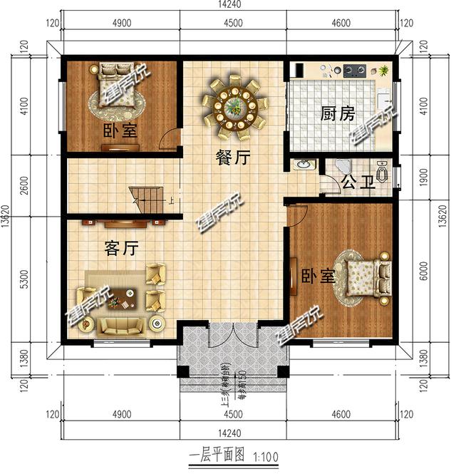 我有一棟漂亮的中式別墅設計圖，要和你分享，圖紙收藏開春就建房