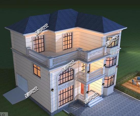 最美三層別墅設計圖，廣西小伙蓋村里，四方八鄰都繞路來看，人人夸贊