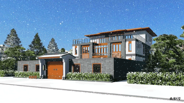 新中式三層別墅設計圖，戶型實用、外觀精美、施工簡單！