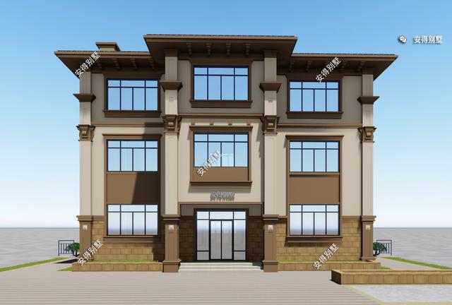 歐式別墅設計圖，這款解決了地勢高差問題的，好看實用簡直帥呆了！