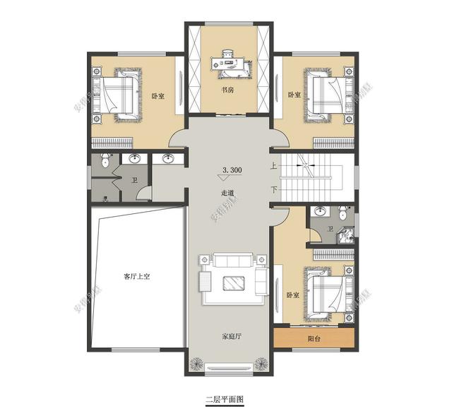 歐式別墅設計圖，這款解決了地勢高差問題的，好看實用簡直帥呆了！
