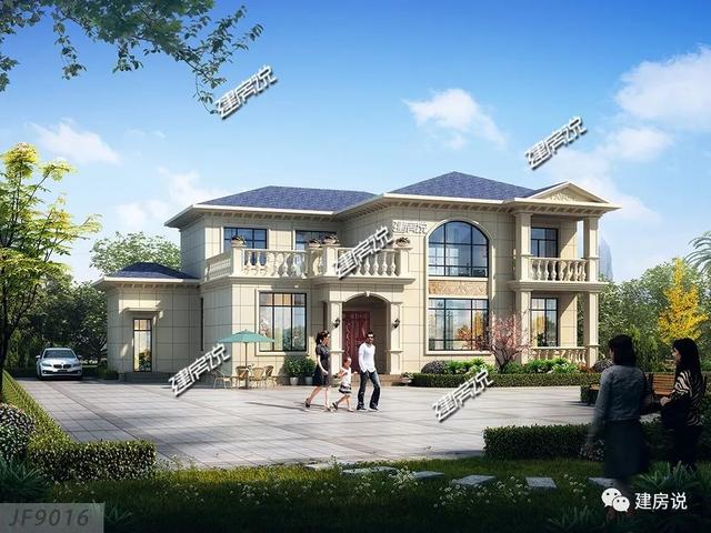 歐式別墅設計圖，江西老表花35萬建了，村里人都以為花了50萬，面子賺足了