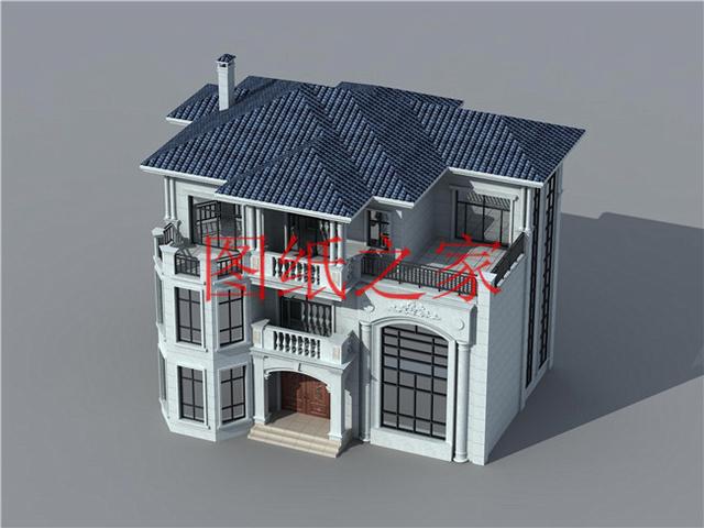 開間15米的三層別墅設計圖，美觀大氣、舒適實用，造價50萬左右！