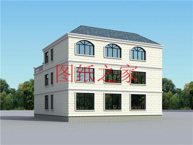 開間15米的三層別墅設計圖，美觀大氣、舒適實用，造價50萬左右！