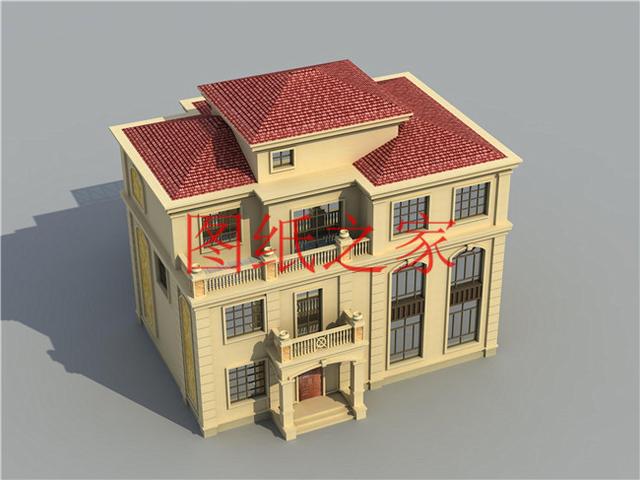 開間15米的三層別墅設計圖，美觀大氣、舒適實用，造價50萬左右！