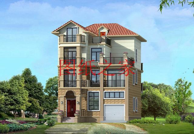 100平米四層別墅設(shè)計設(shè)計圖，開間9米精致漂亮，可以說是小戶型大功能！