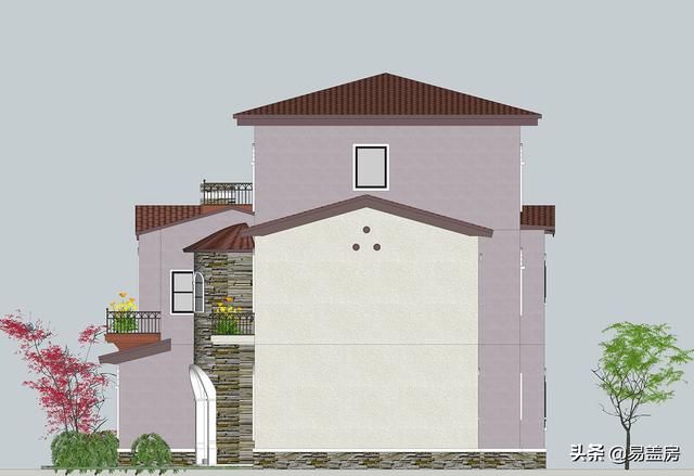 52萬浙江歐式別墅設(shè)計圖，空間通透，自住同時也能出租，農(nóng)村建一棟真合適