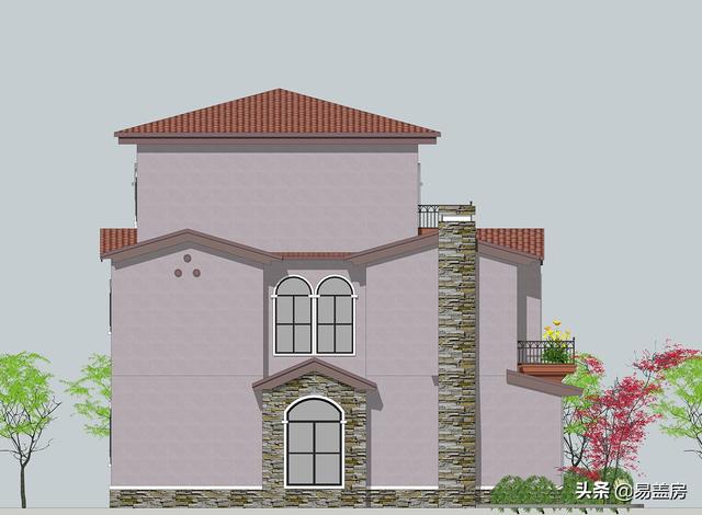 52萬浙江歐式別墅設(shè)計圖，空間通透，自住同時也能出租，農(nóng)村建一棟真合適