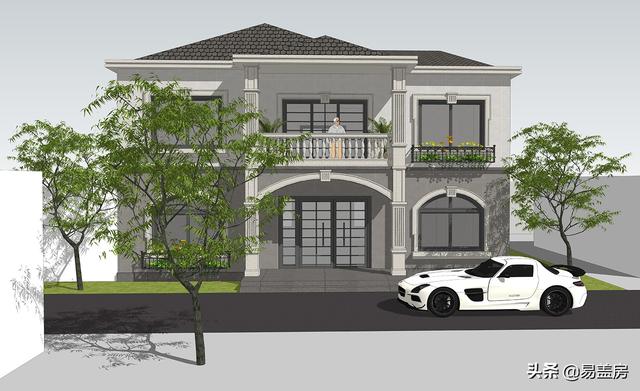 長沙2層歐式別墅設(shè)計(jì)圖，宅基地小也不怕！小體量也有大空間