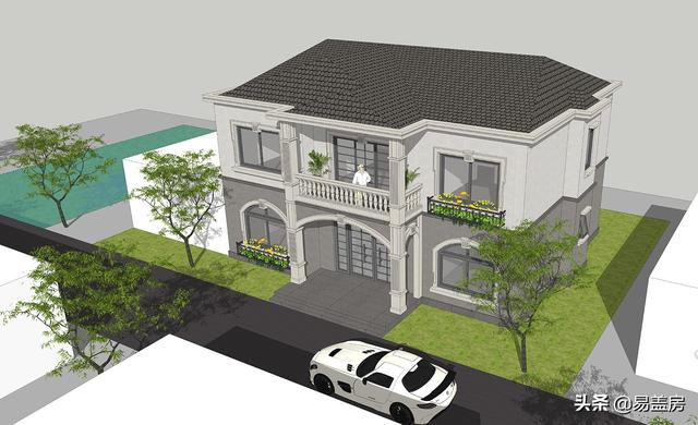 長沙2層歐式別墅設(shè)計(jì)圖，宅基地小也不怕！小體量也有大空間