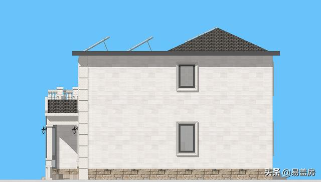 歐式別墅設計圖，河北農村39萬建起，有露臺可停車，室內輪椅使用沒問題，真舒服