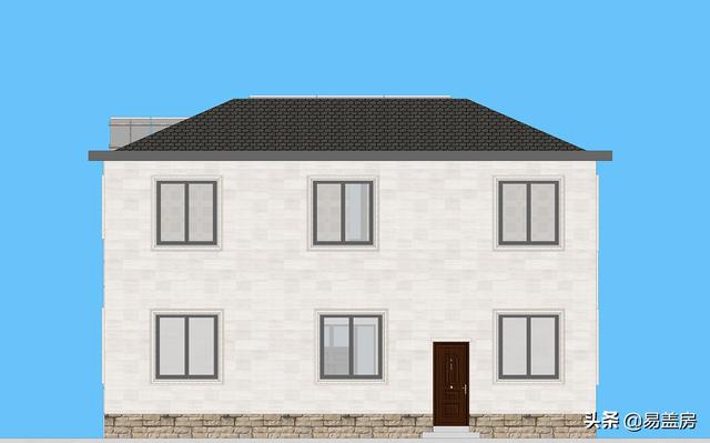 歐式別墅設計圖，河北農村39萬建起，有露臺可停車，室內輪椅使用沒問題，真舒服