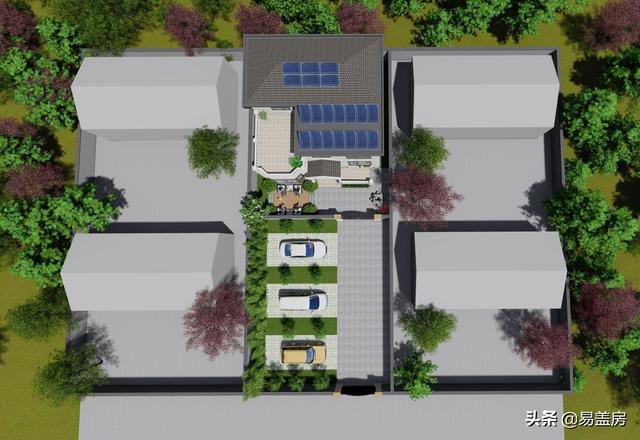 歐式別墅設計圖，河北農村39萬建起，有露臺可停車，室內輪椅使用沒問題，真舒服