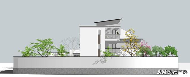 現代別墅設計圖，56萬帶車庫佛堂，開敞設計大氣十足，還有屋頂隔熱！