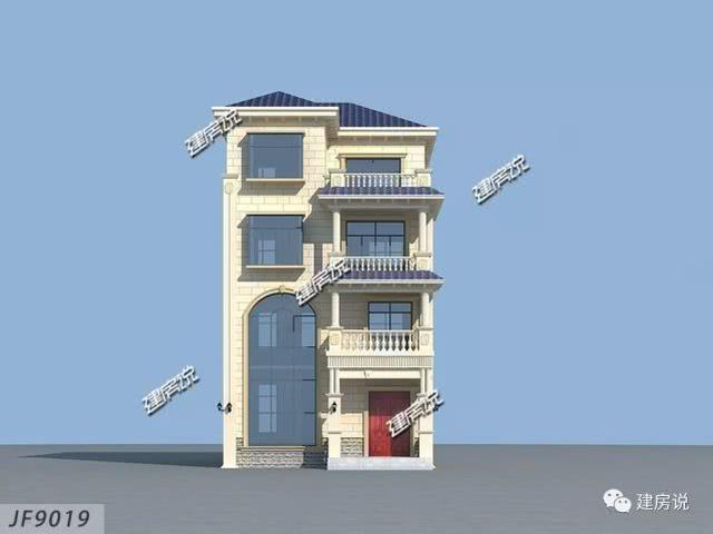 精美四層別墅設計圖，占地僅96㎡，也能建得如此實用美觀，賺大了