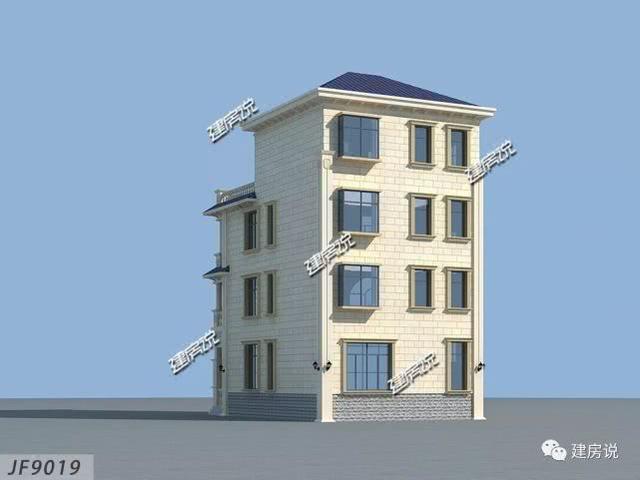 精美四層別墅設計圖，占地僅96㎡，也能建得如此實用美觀，賺大了