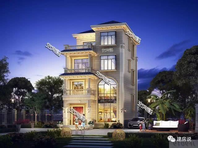 精美四層別墅設計圖，占地僅96㎡，也能建得如此實用美觀，賺大了