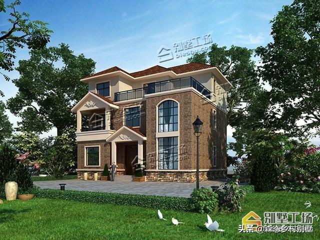 曬曬客戶新建的農村三層小別墅及設計圖，造價40萬能拿下嗎？