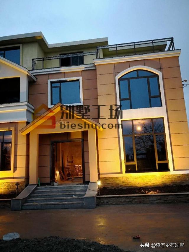 曬曬客戶新建的農村三層小別墅及設計圖，造價40萬能拿下嗎？