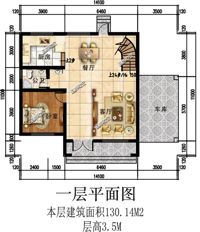 洋氣簡約大氣的兩層別墅設(shè)計(jì)圖，外觀十分好看，讓人移不開眼睛