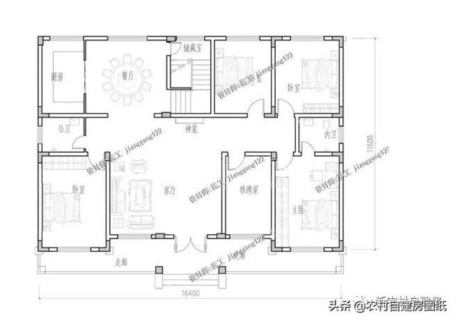 幾款一層養(yǎng)老別墅設(shè)計圖，造型簡單，造價經(jīng)濟，簡單實用