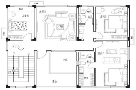 2026年新款中式風格農村三層別墅設計圖，外觀好，空間大