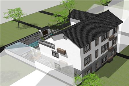 2026年新款中式風格農村三層別墅設計圖，外觀好，空間大