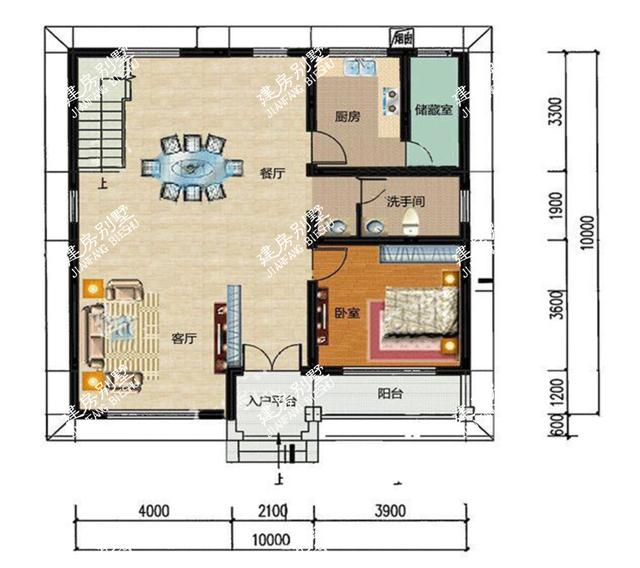 3款開間10米的農村自建房設計圖，特別適合北方建