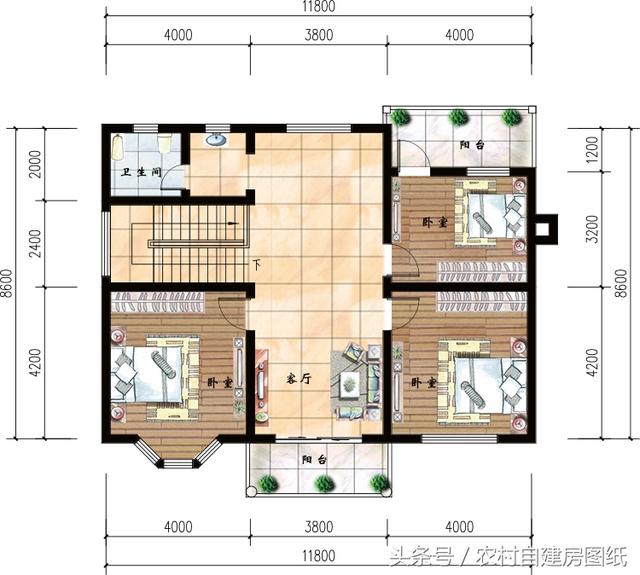 幾套20萬30萬40萬預算的別墅設計圖分享給你們，建出來一定很漂亮