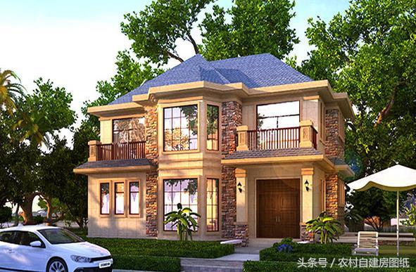 幾套20萬30萬40萬預算的別墅設計圖分享給你們，建出來一定很漂亮