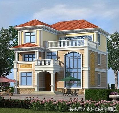 幾套20萬30萬40萬預算的別墅設計圖分享給你們，建出來一定很漂亮