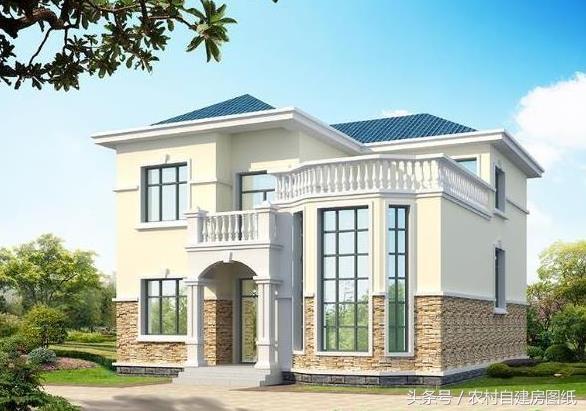 幾套20萬30萬40萬預算的別墅設計圖分享給你們，建出來一定很漂亮