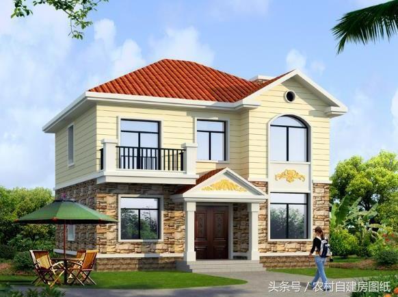 幾套20萬30萬40萬預算的別墅設計圖分享給你們，建出來一定很漂亮