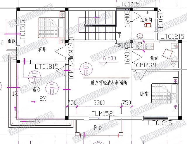 農村三層房屋自建別墅推薦，30萬以內帶（烤火間+堂前）