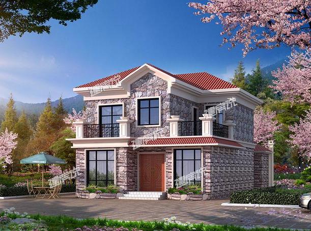 農村最漂亮二層別墅設計圖，25萬就能建，圖紙看到快收藏了