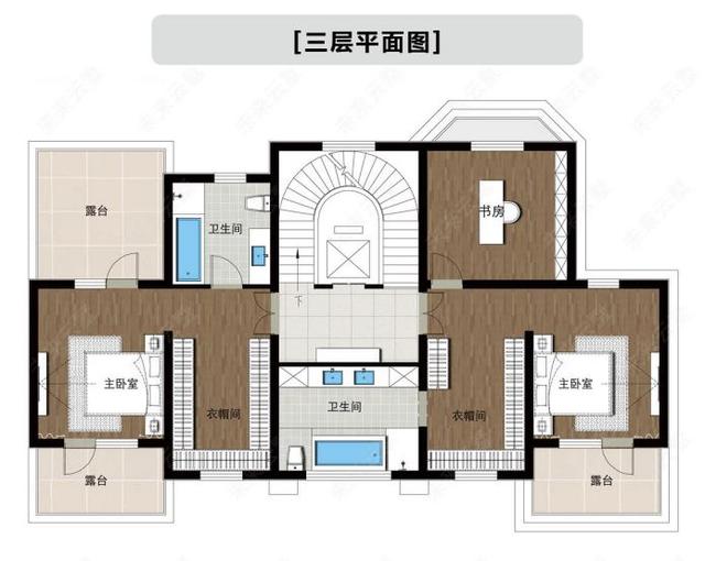 三層法式風格別墅設計圖，200㎡十室四廳六衛，讓你感受法式浪漫！