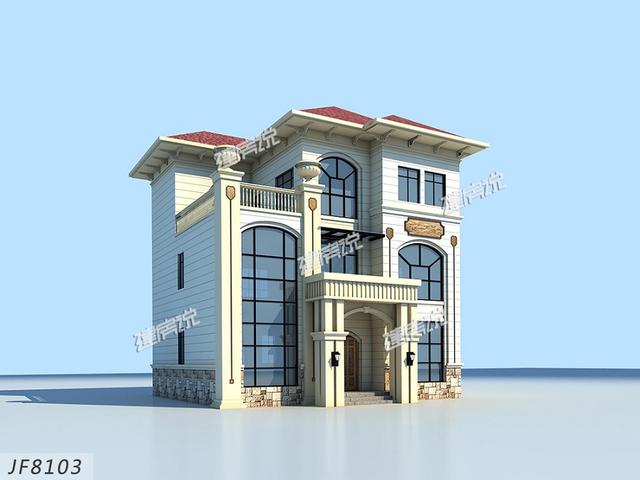 120㎡的大氣別墅設計圖，姨媽說整體下來也就花了60萬，太劃算了！